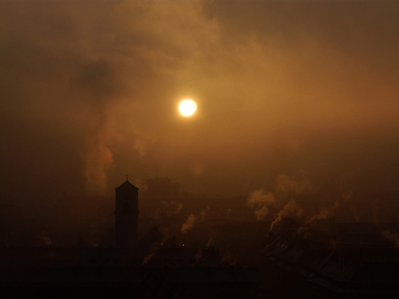 Dirty skies in Freiburg